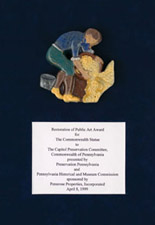Preservation of Public Art Award presented by Preservation Pennsylvania, January 1999