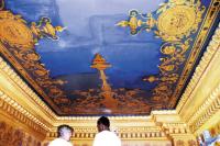 CONSERVATION CLEANING OF DECORATIVE CEILING
