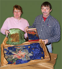 KATHLEEN AND STEVE HELLER FIND STATE CIVIL WAR FLAG