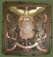 ORIGINAL PENNSYLVANIA COAT OF ARMS PLASTER CASTING 
