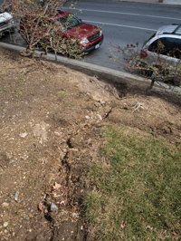 ERODED BANK DUE TO STORMWATER RUNOFF