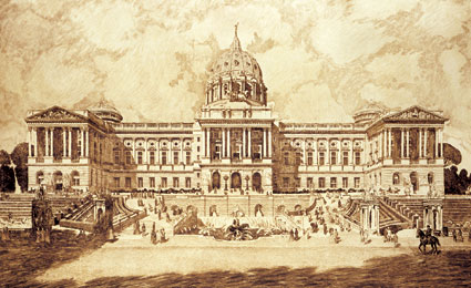 1902 CAPITOL COMPETITION SKETCH